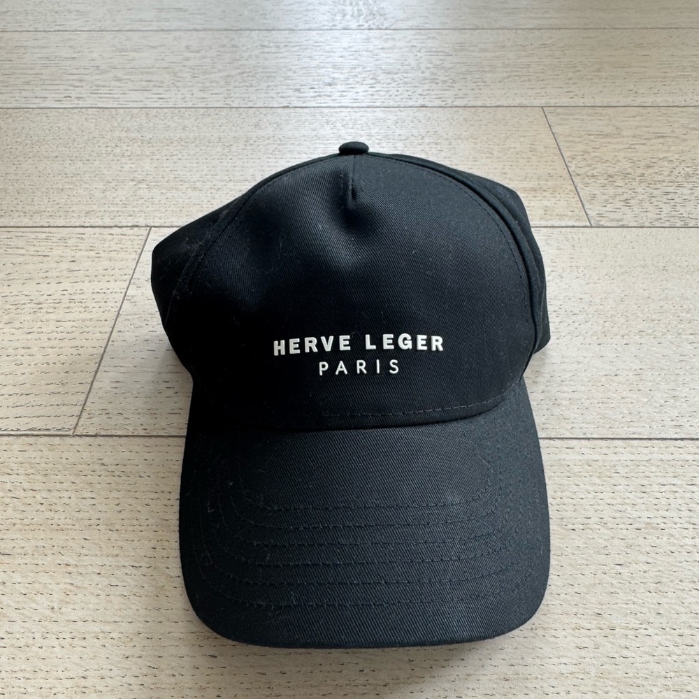 Herve Leger Black Baseball Hat